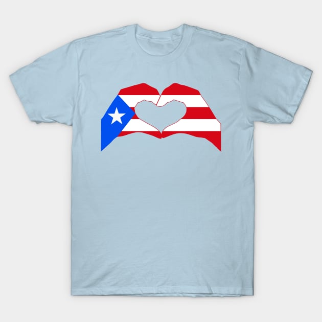 We Heart Puerto Rico Patriot Flag Series T-Shirt by Village Values